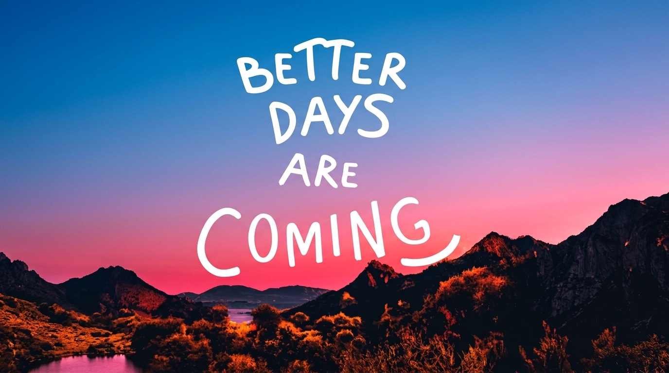 Better Days Are Coming For You — Be Comforted And Stay Calm